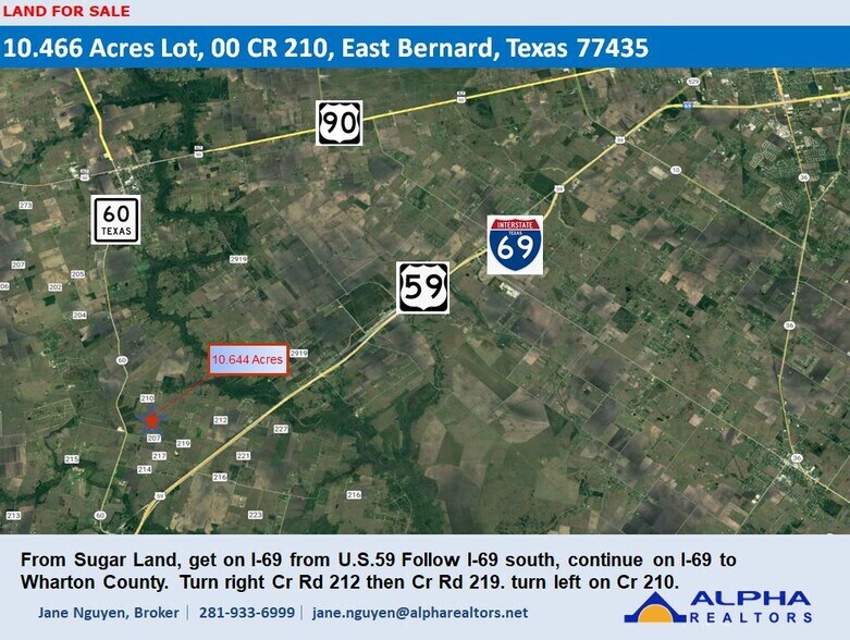 00 CR 210, East Bernard, TX 77435 Land for Sale