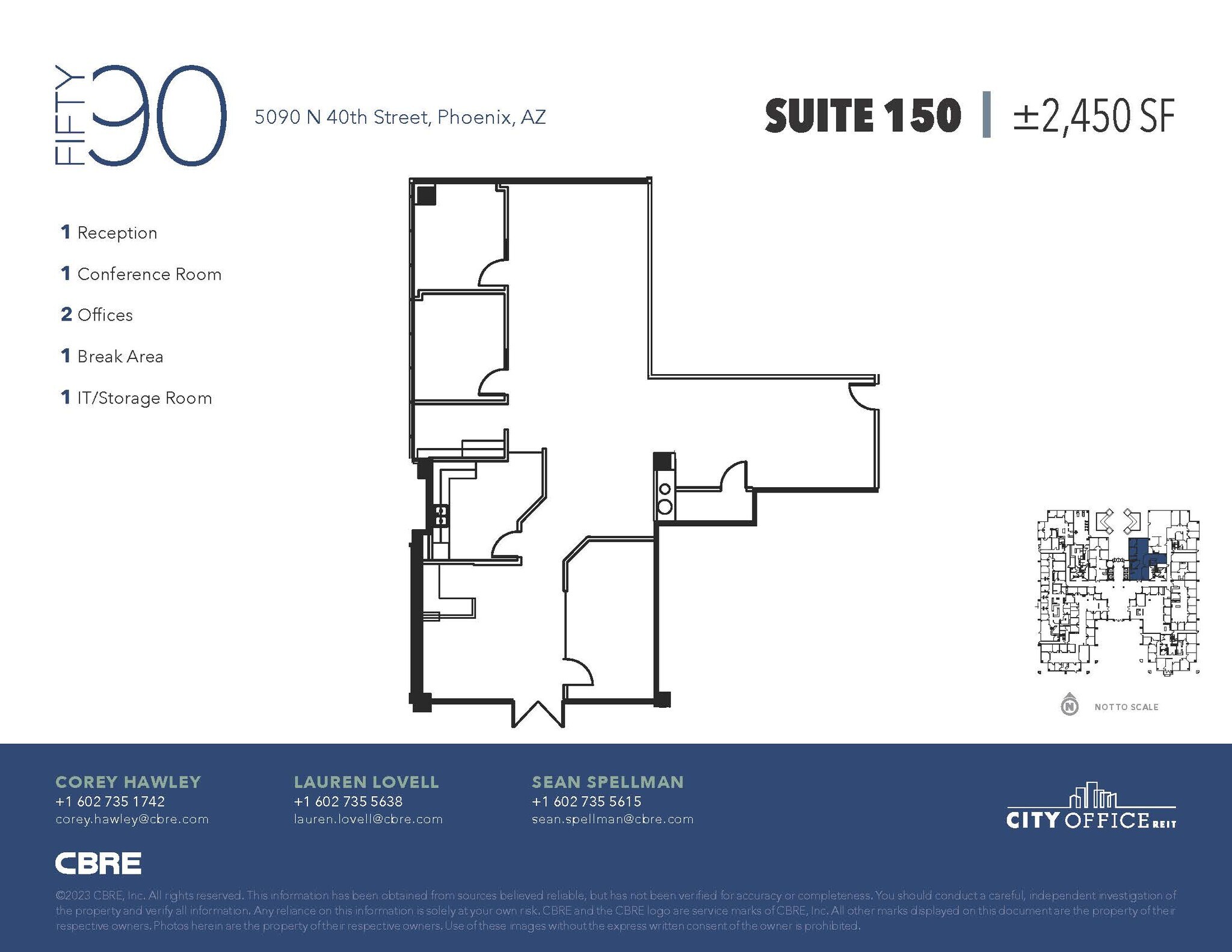 5090 N 40th St, Phoenix, AZ for lease Floor Plan- Image 1 of 1