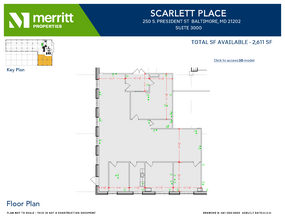 729 E Pratt St, Baltimore, MD for lease Floor Plan- Image 1 of 1