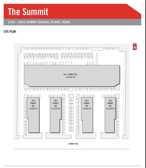 2621 Summit Ave, Plano, TX for sale - Site Plan - Image 1 of 1
