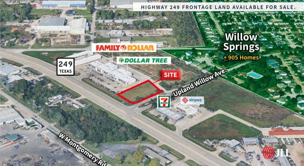 Hwy 249 & Upland Willow Ave, Houston, TX for sale - Aerial - Image 1 of 3