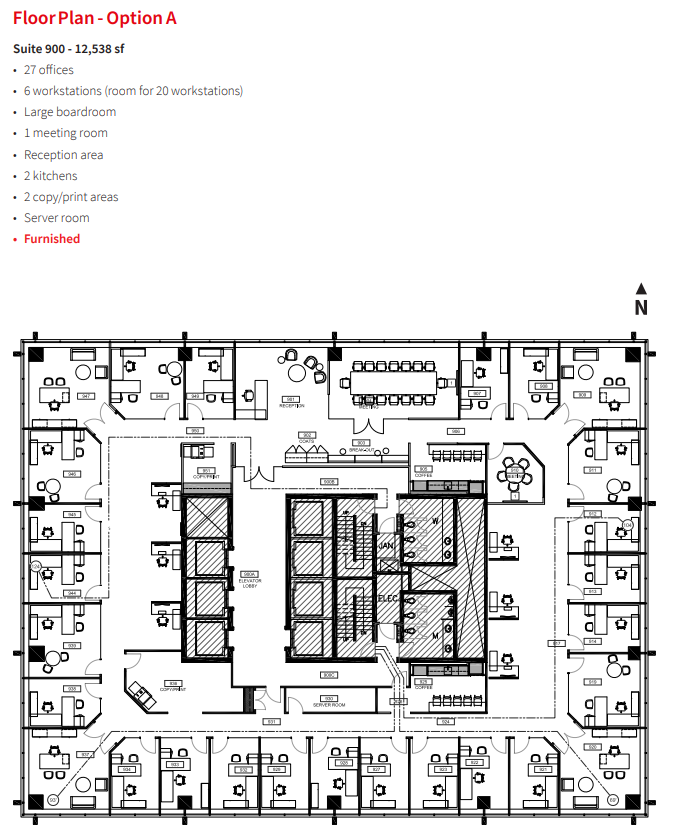 355 4 Av SW, Calgary, AB for lease Floor Plan- Image 1 of 1