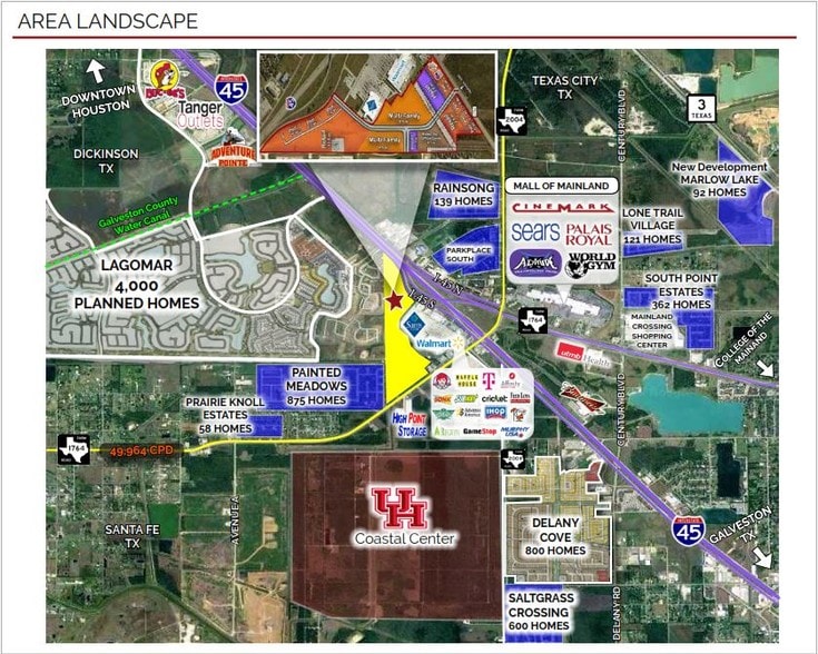 I-45 & FM 1764, La Marque, TX for sale - Aerial - Image 3 of 5