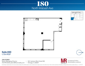 180 N Wabash Ave, Chicago, IL for lease Floor Plan- Image 1 of 5