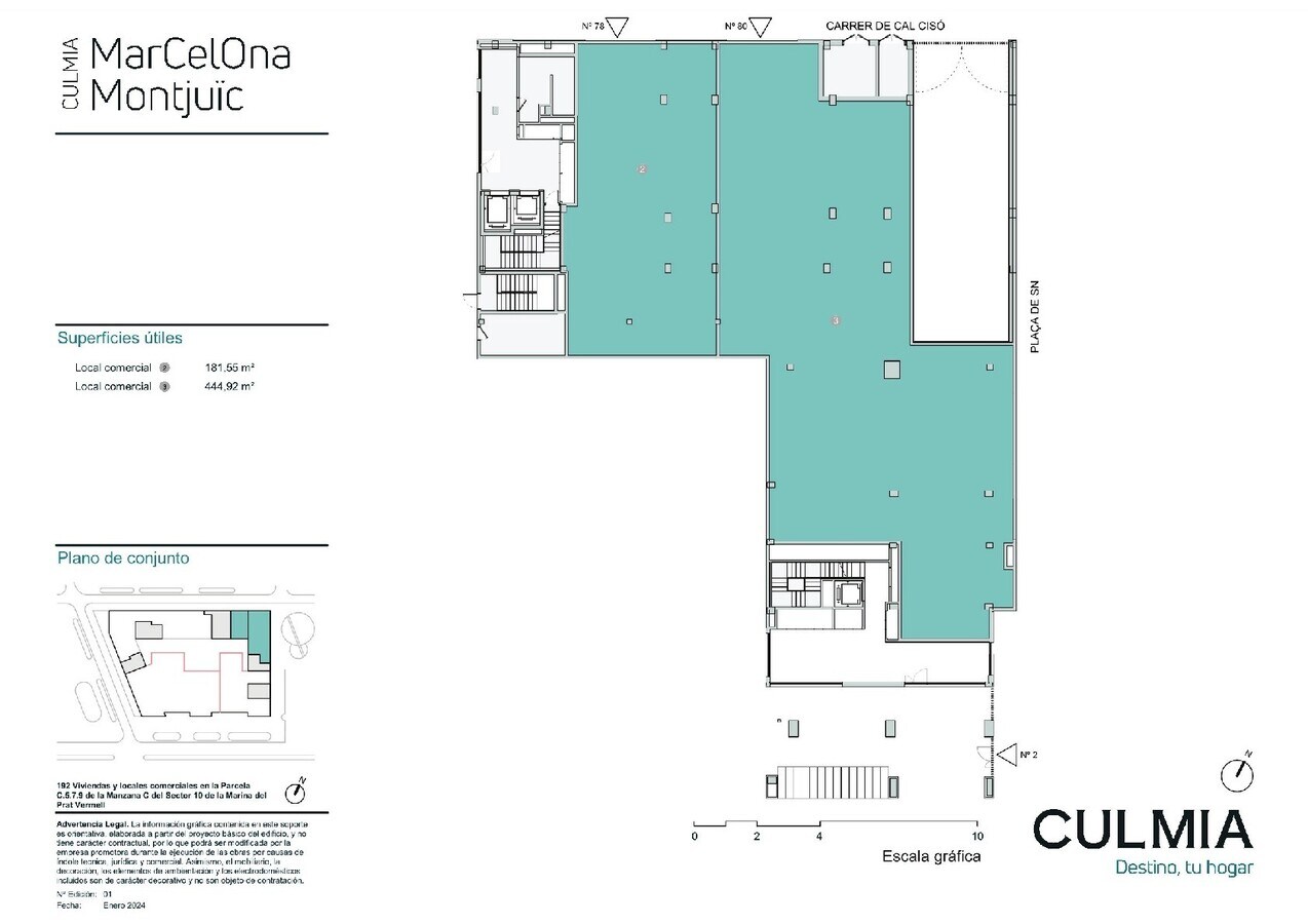 Barcelona, BAR 08038 - Unit 80 - - Floor Plan - Image 1 of 1
