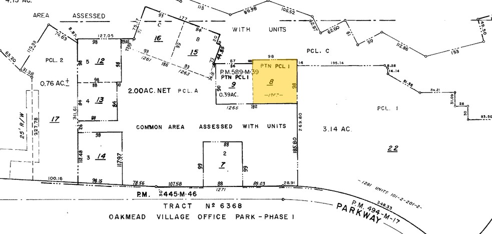 1267 Oakmead Pky, Sunnyvale, CA for lease - Plat Map - Image 3 of 4