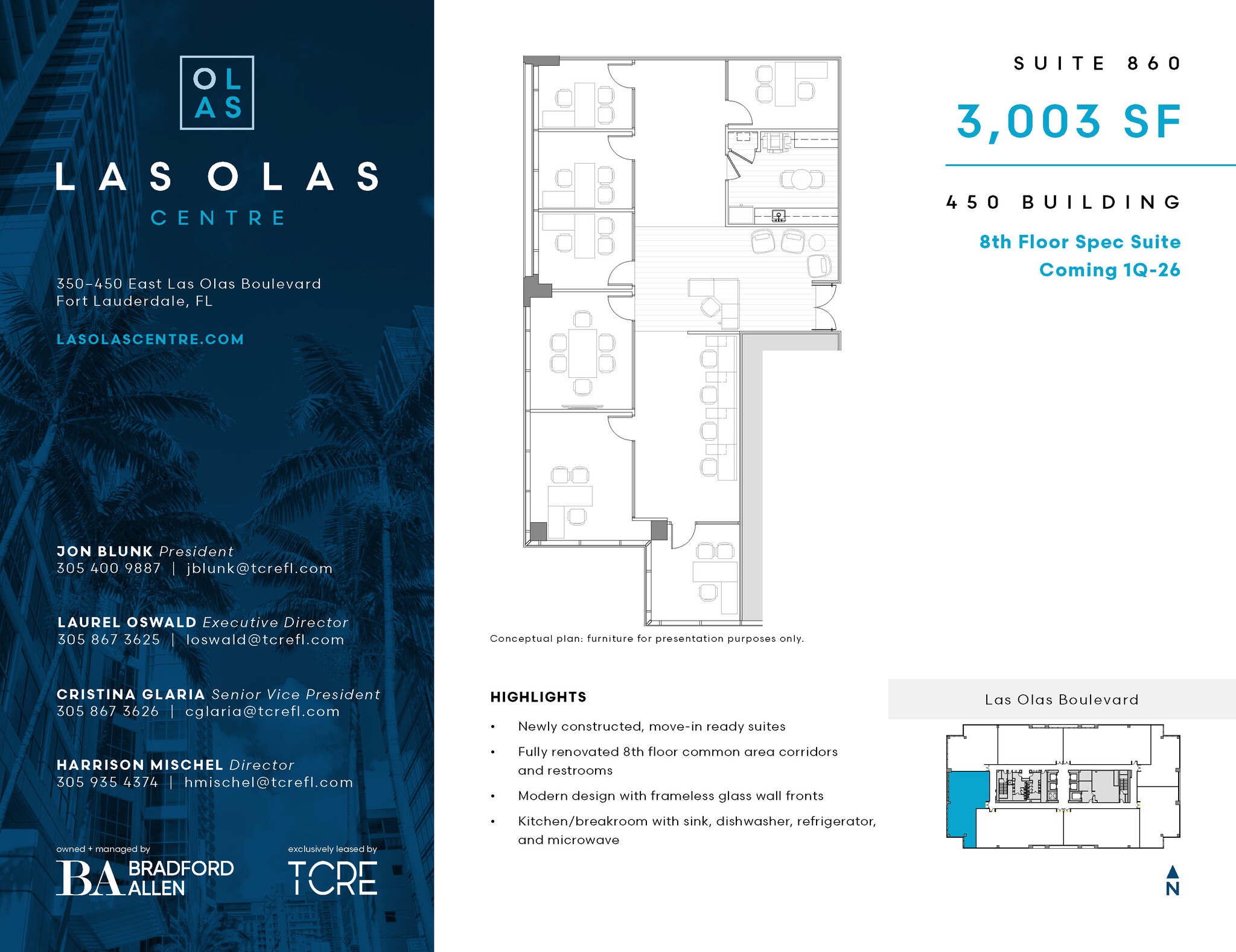 450 E Las Olas Blvd, Fort Lauderdale, FL for lease Floor Plan- Image 1 of 2