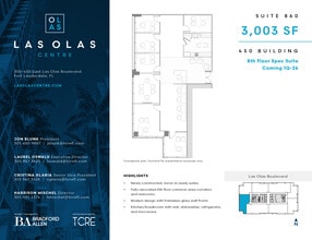 450 E Las Olas Blvd, Fort Lauderdale, FL for lease Floor Plan- Image 1 of 2