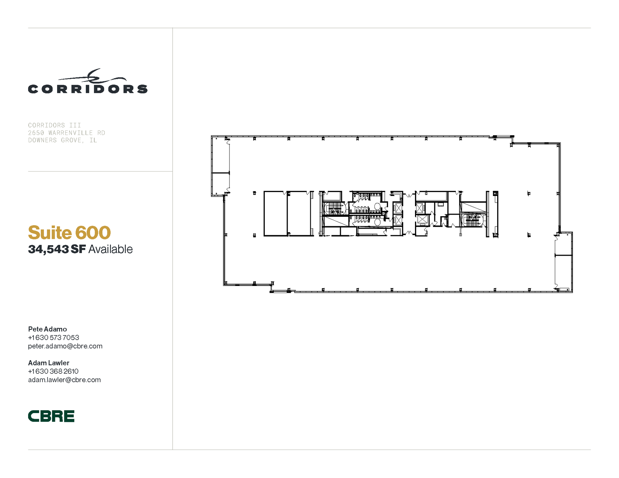 2651 Warrenville Rd, Downers Grove, IL for lease Floor Plan- Image 1 of 1