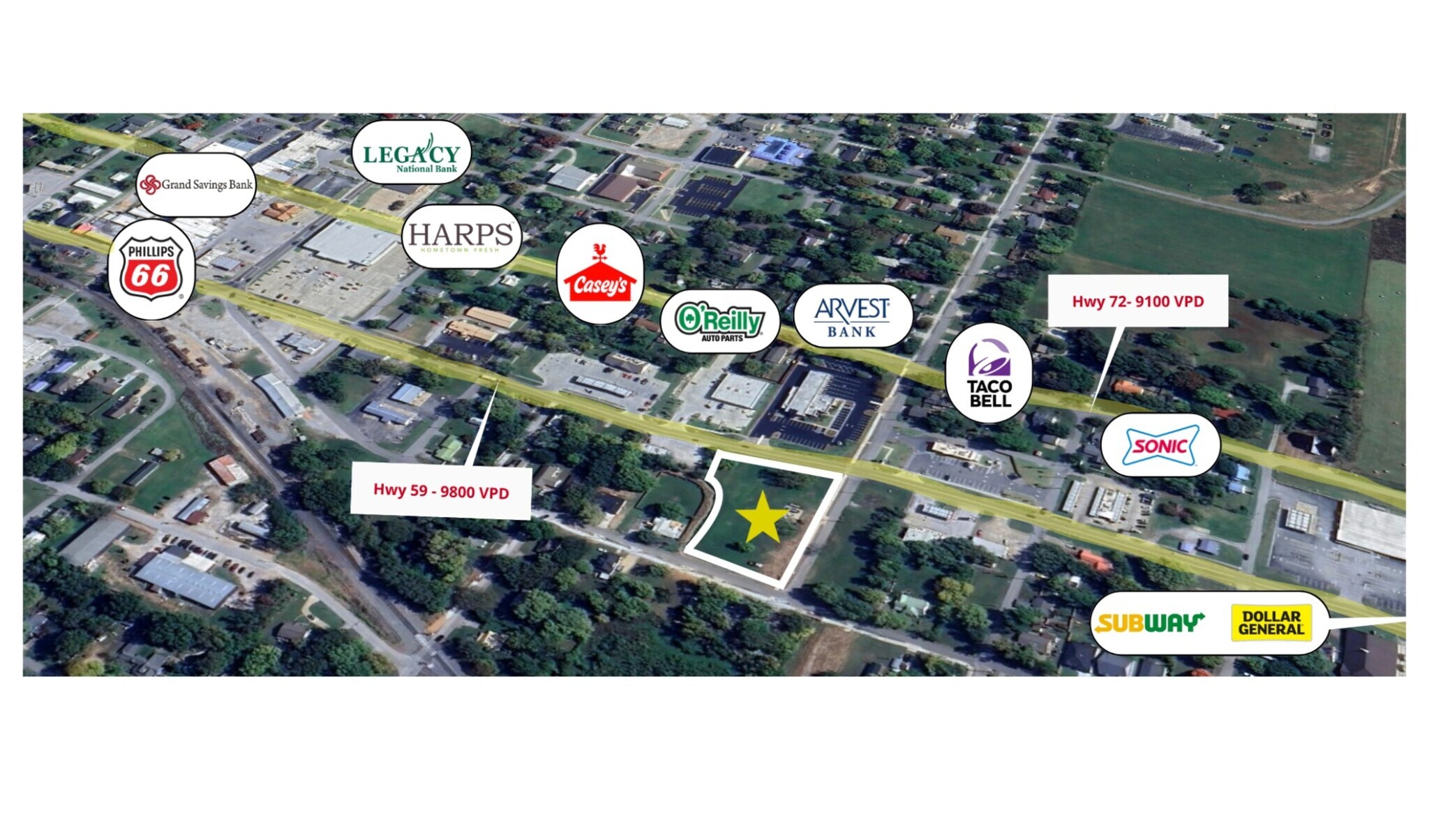 Hwy 59 & El Paso St, Gravette, AR for sale Primary Photo- Image 1 of 2