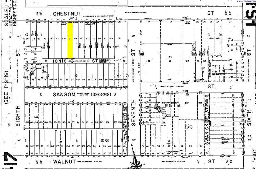 718 Chestnut St, Philadelphia, PA for sale - Plat Map - Image 2 of 14