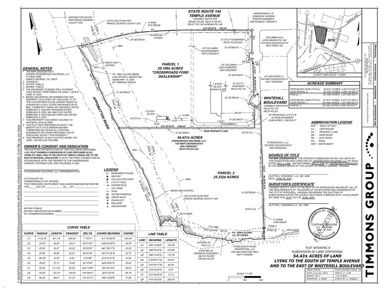 Whitehill Boulevard, Prince George, VA for sale - Site Plan - Image 2 of 2