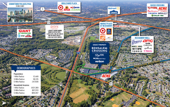 2200 Bristol Rd, Bensalem, PA - aerial  map view