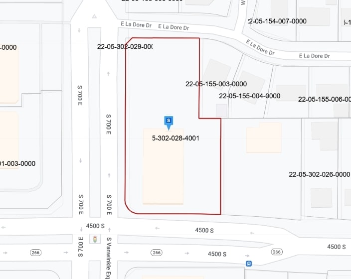 4455 S 700 E, Salt Lake City, UT for lease - Plat Map - Image 2 of 2
