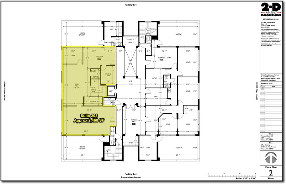 201-205 N 40th Ave, Yakima, WA for lease - Floor Plan - Image 3 of 12