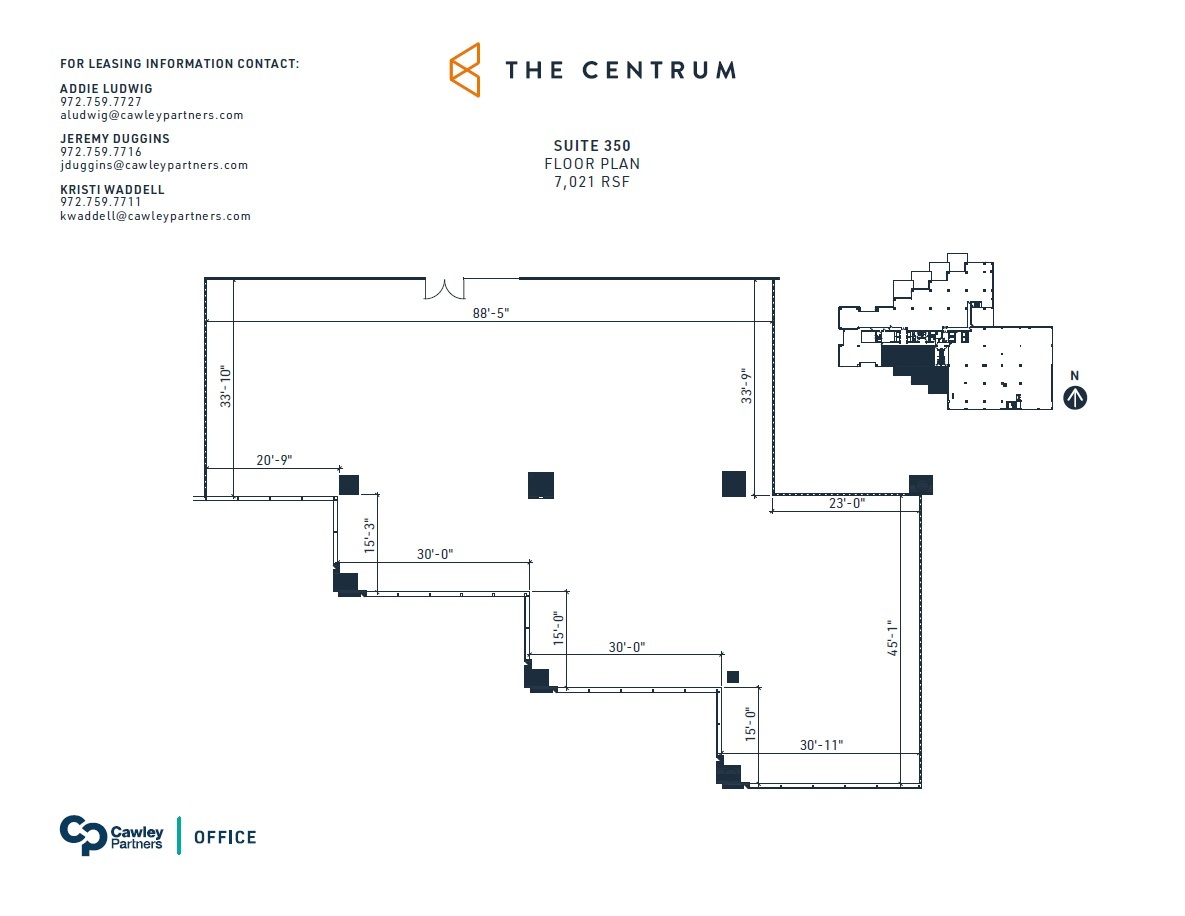 3102 Oak Lawn Ave, Dallas, TX for lease Floor Plan- Image 1 of 4