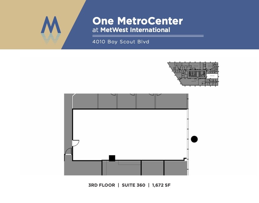 4010 W Boy Scout Blvd, Tampa, FL for lease Floor Plan- Image 1 of 2