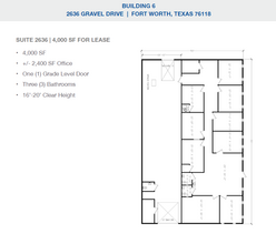 2501-2519 Gravel Dr, Fort Worth, TX for lease Floor Plan- Image 1 of 1