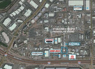 3734-3744 E Illini St, Phoenix, AZ - aerial  map view