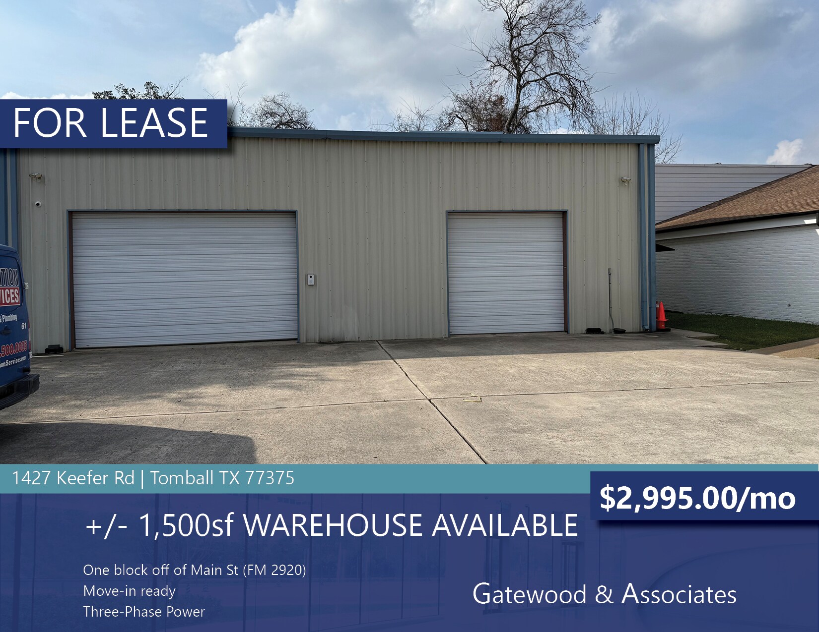 1427 Keefer Rd, Tomball, TX for lease Building Photo- Image 1 of 6