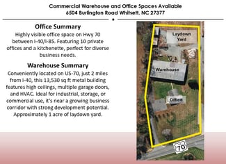 More details for 6504 Burlington Rd, Whitsett, NC - Flex for Lease