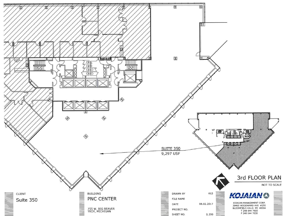 755 W Big Beaver Rd, Troy, MI for lease Floor Plan- Image 1 of 1