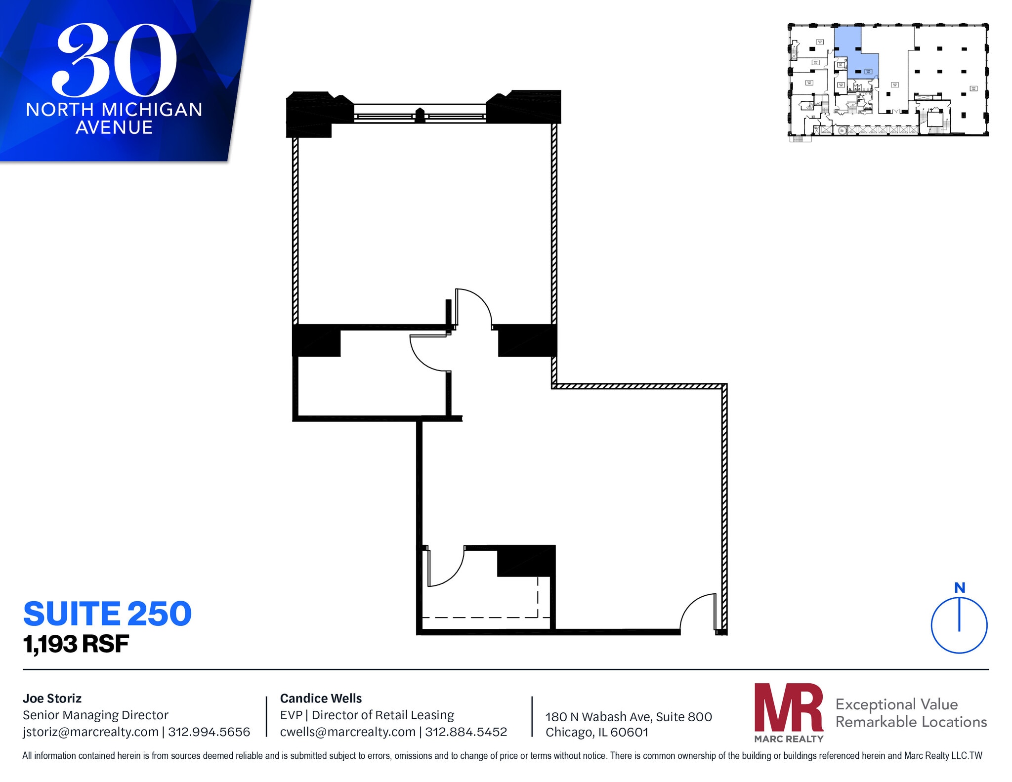 30 N Michigan Ave, Chicago, IL for lease Floor Plan- Image 1 of 7