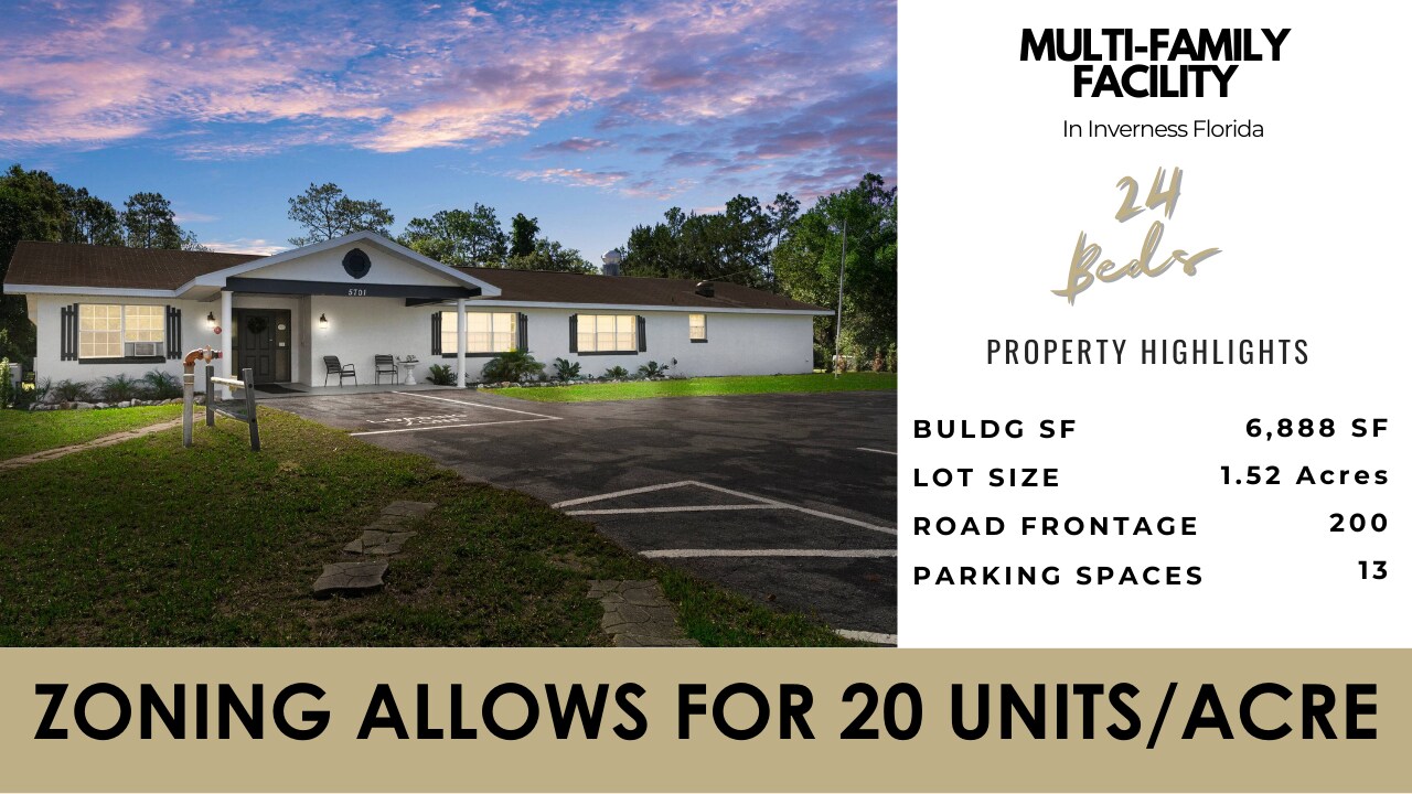 5701 S Pleasant Grove Rd, Inverness, FL 34452 Exceptional Investment