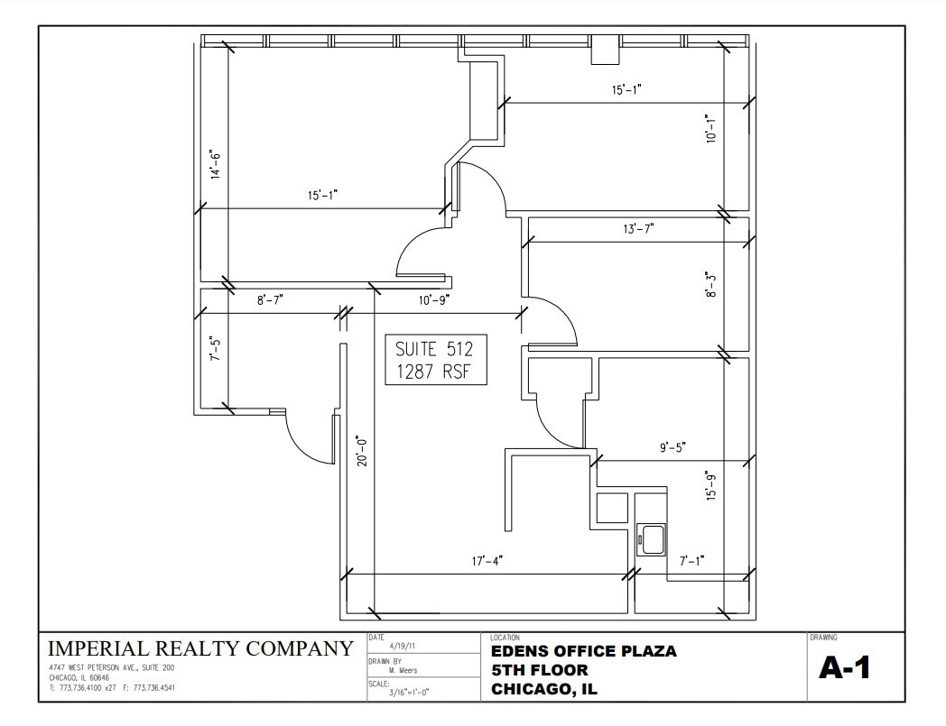 4801 W Peterson Ave, Chicago, IL for lease Floor Plan- Image 1 of 5