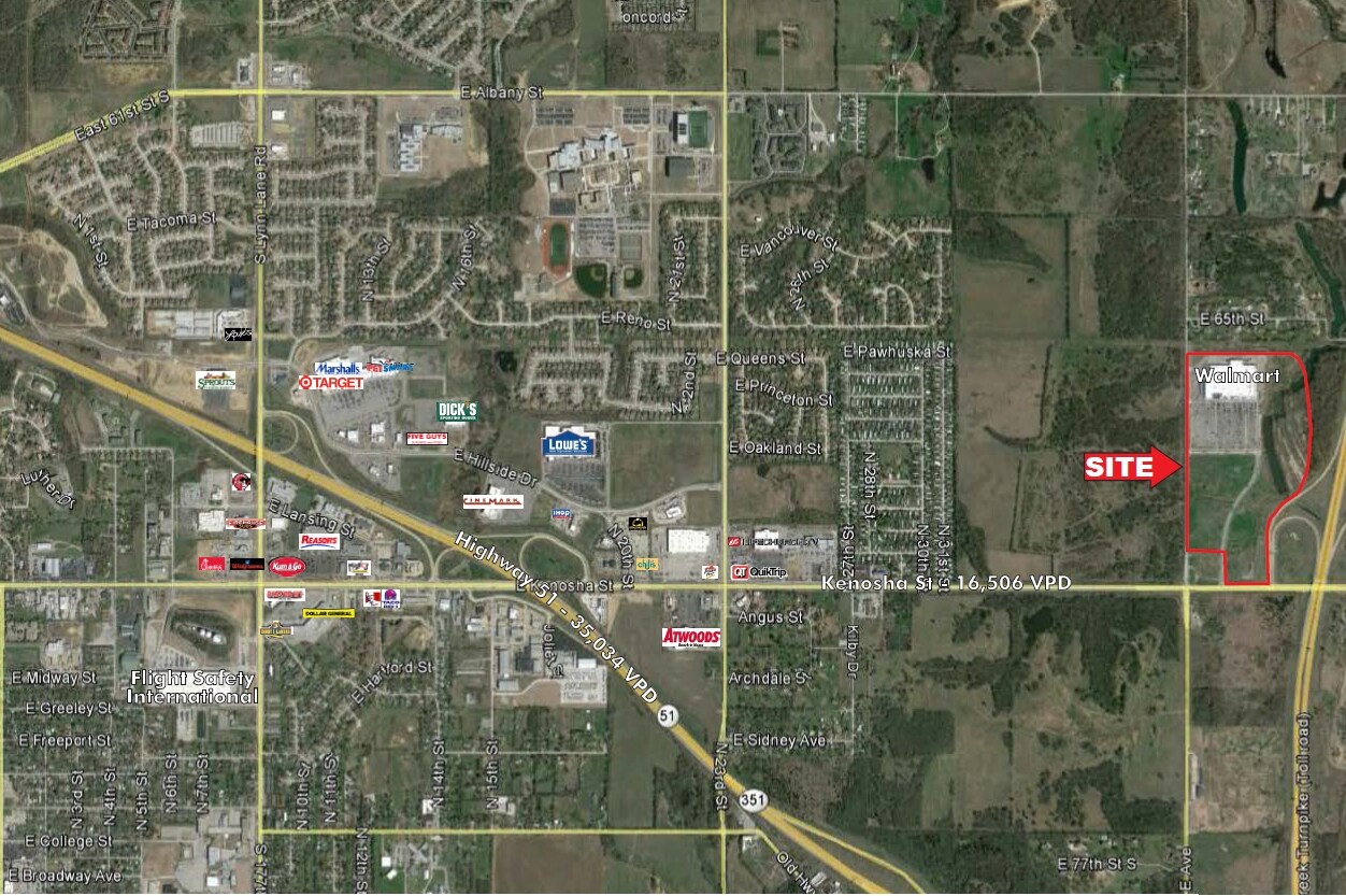 209th & 71st St, Broken Arrow, OK, 74014 Commercial Land For Sale