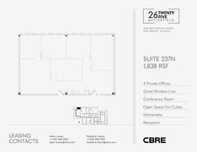 2625 Butterfield Rd, Oak Brook, IL for lease Floor Plan- Image 1 of 1