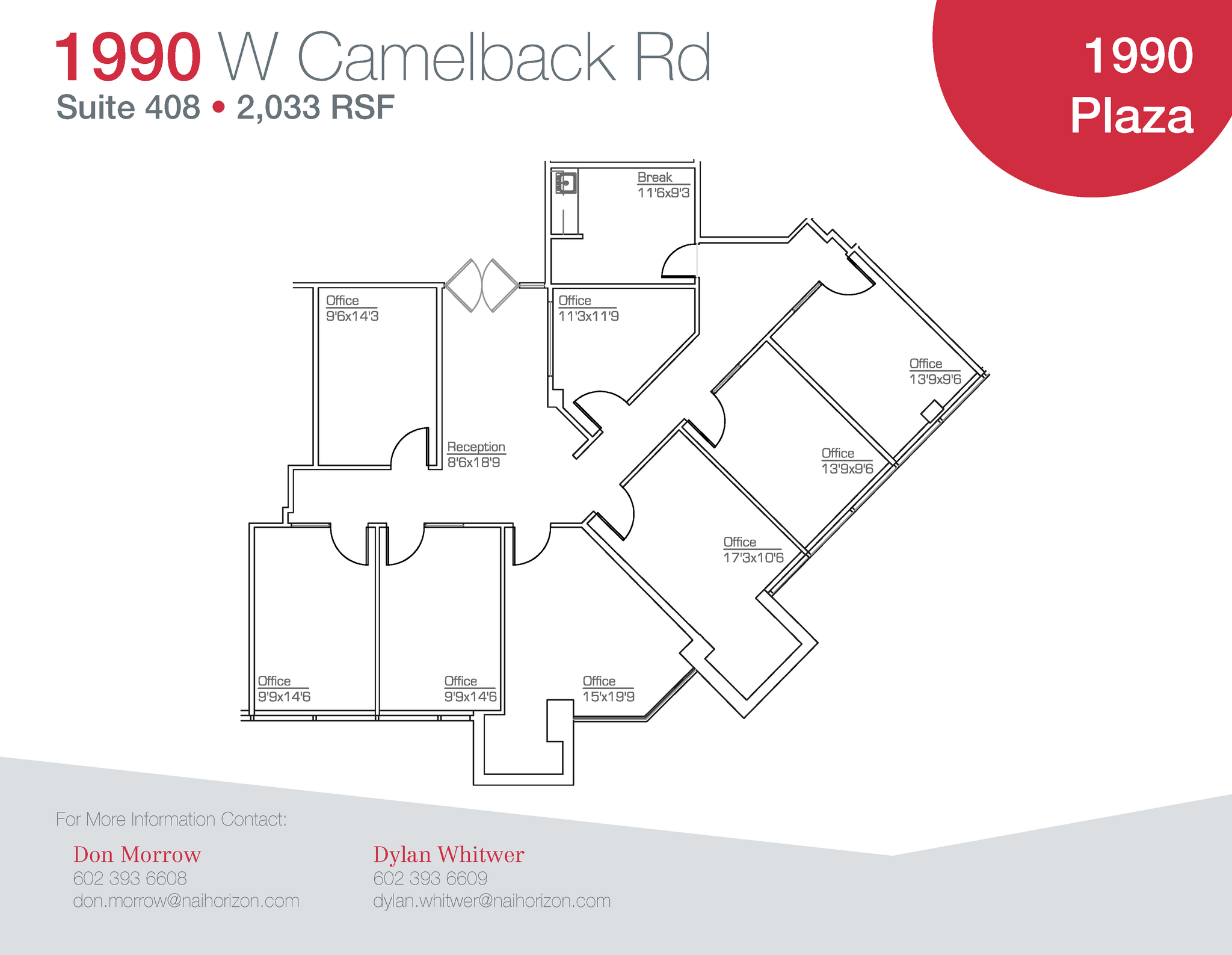 1990 W Camelback Rd, Phoenix, AZ for lease Floor Plan- Image 1 of 5