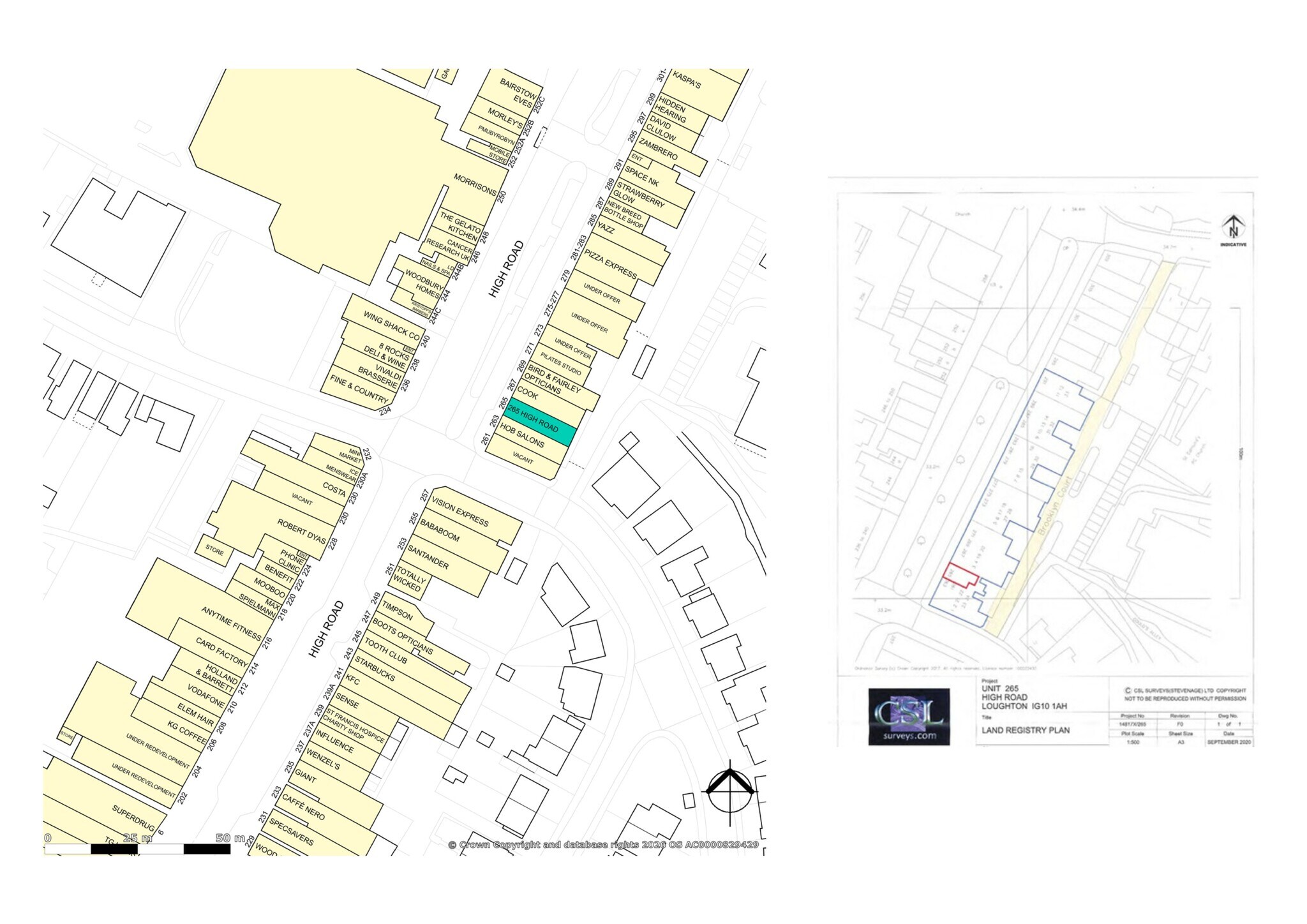 265 High Rd, Loughton for lease Site Plan- Image 1 of 7