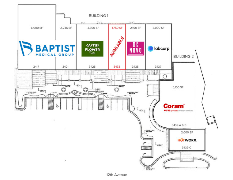 3419 N 12th Ave, Pensacola, FL for lease - Site Plan - Image 3 of 7