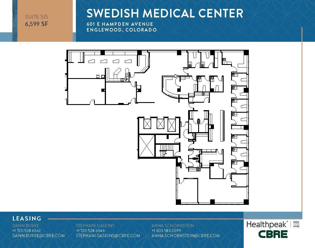 701 E Hampden Ave, Englewood, CO for lease Floor Plan- Image 1 of 1