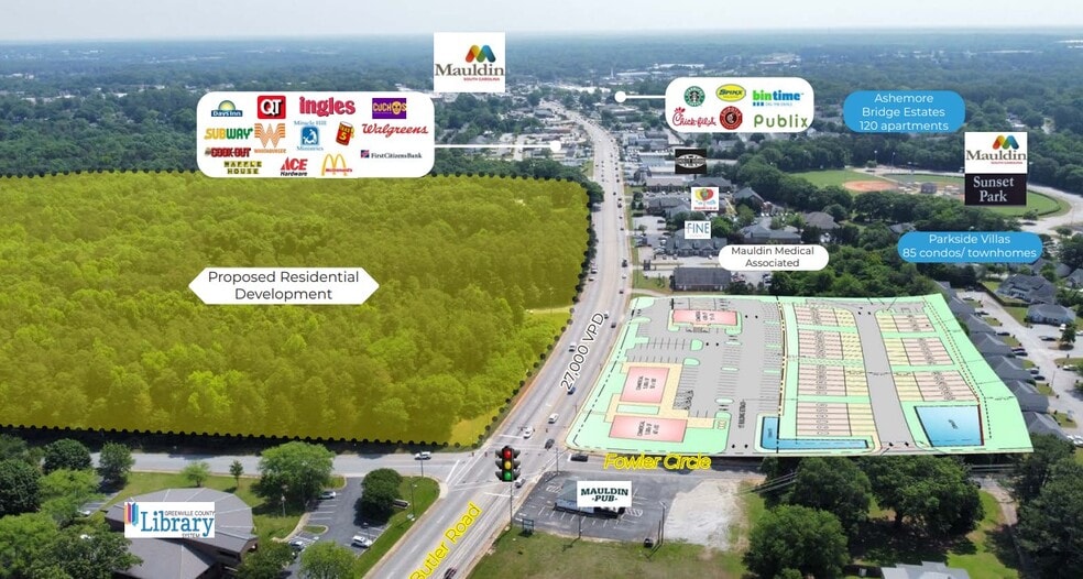 699 W Butler Road, Greenville, SC for lease - Site Plan - Image 3 of 4