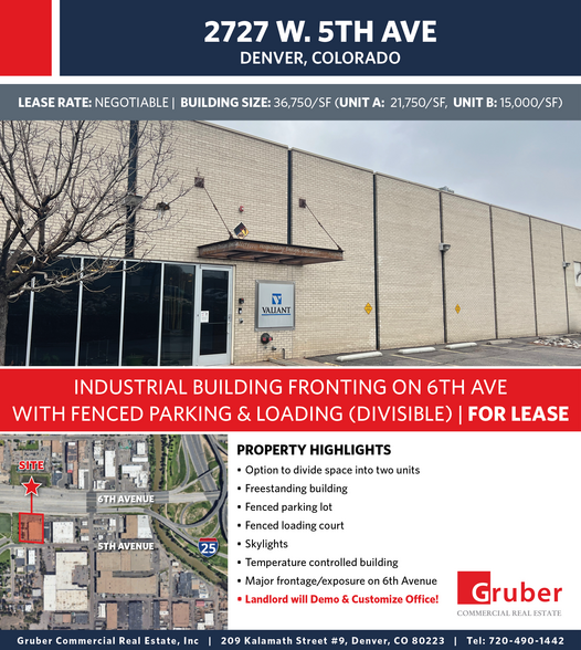 2727 W 5th Ave, Denver, CO for lease - Building Photo - Image 1 of 8