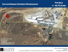 28460 N US Highway 95, Indian Springs, NV - AERIAL  map view - Image1