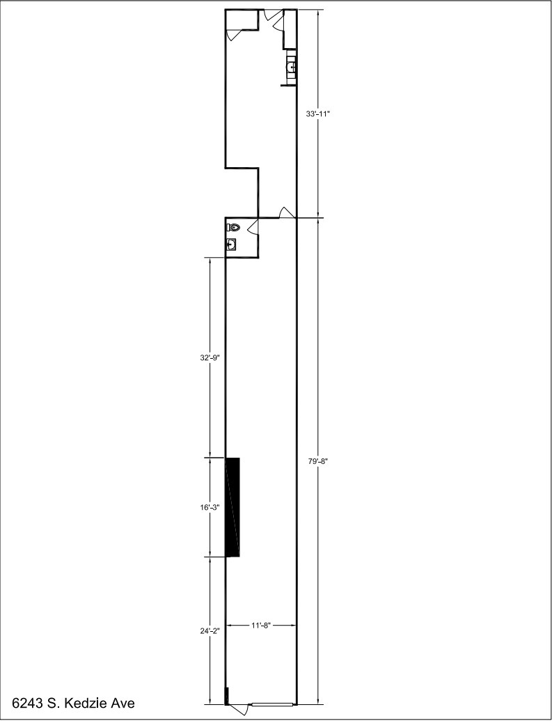 6237-6245 S Kedzie Ave, Chicago, IL for lease Floor Plan- Image 1 of 11