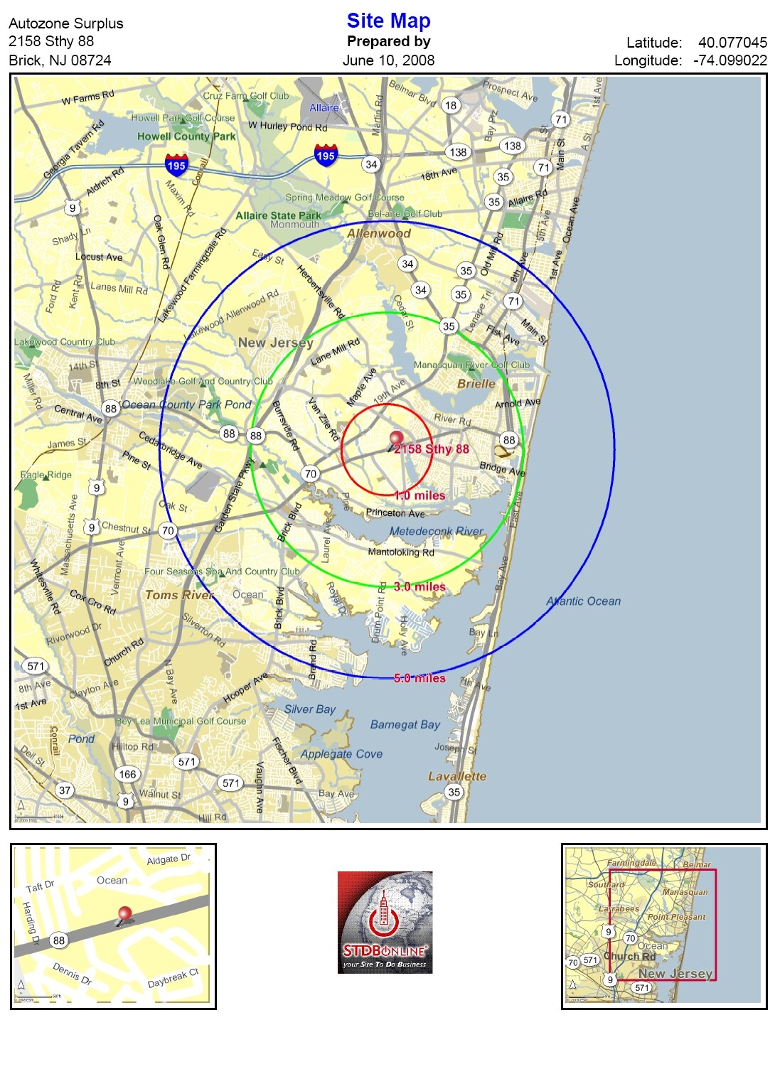 2158 Route 88, Brick, NJ 08724 - Land for Sale | LoopNet