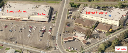 1250 Sutterville Rd, Sacramento, CA - aerial  map view