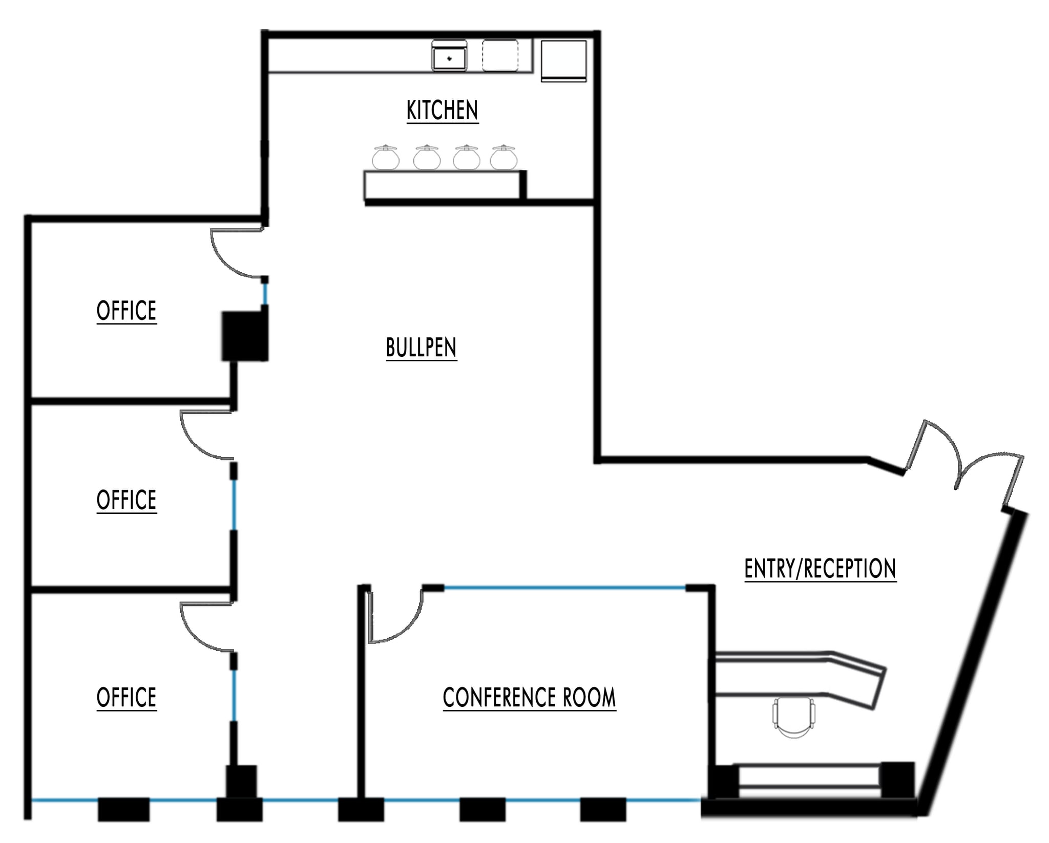 4201 Wilshire Blvd, Los Angeles, CA for lease Interior Photo- Image 1 of 8