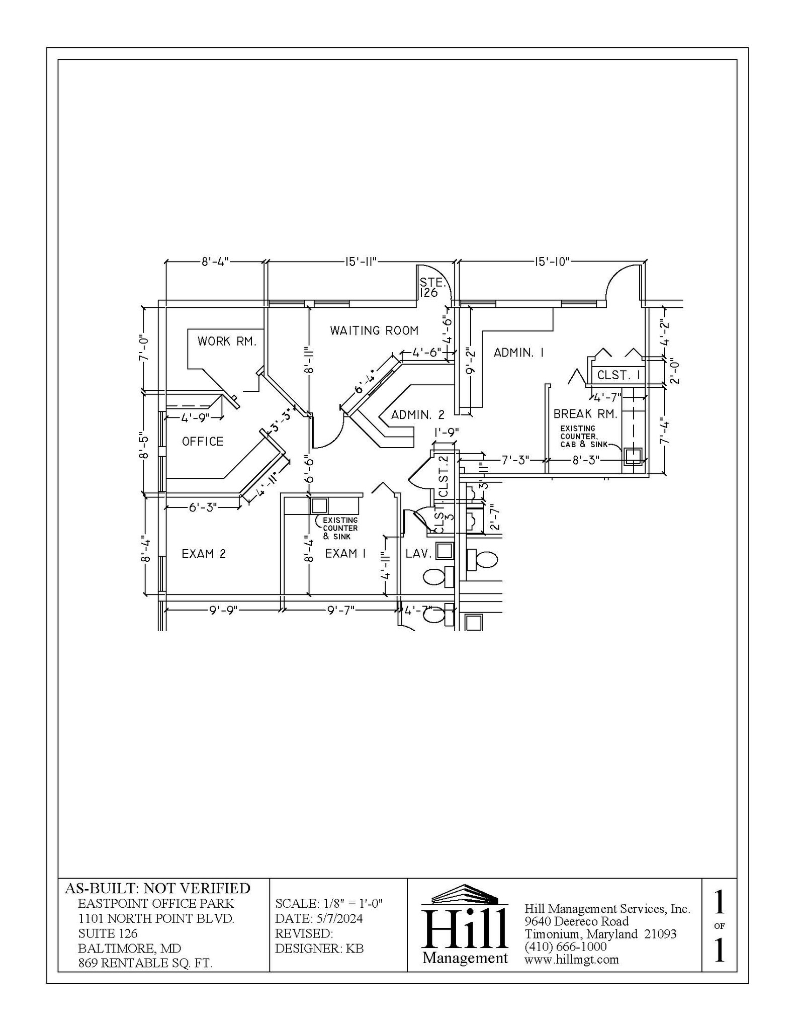 1101 N Point Blvd, Baltimore, MD for lease Floor Plan- Image 1 of 1