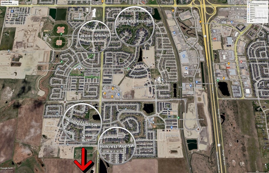 Q NE Sec 23 TWP 26 Range 1 Meridian 5, Airdrie, AB for sale - Aerial - Image 1 of 1