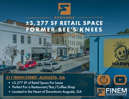 ±3,277 SF Retail Space Former Bee's Knees - Bar