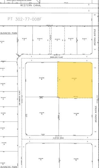 3400 N Arizona Ave, Chandler, AZ for sale - Plat Map - Image 1 of 1