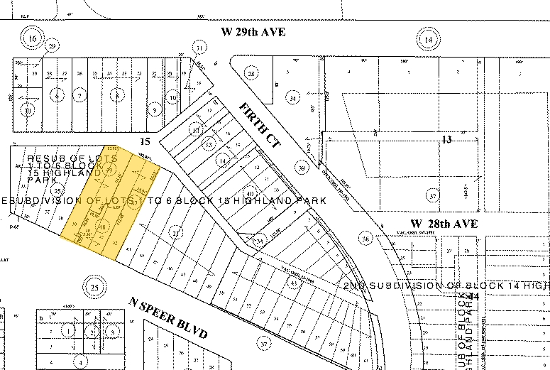 2806-2820 N Speer Blvd, Denver, CO for sale - Plat Map - Image 3 of 3