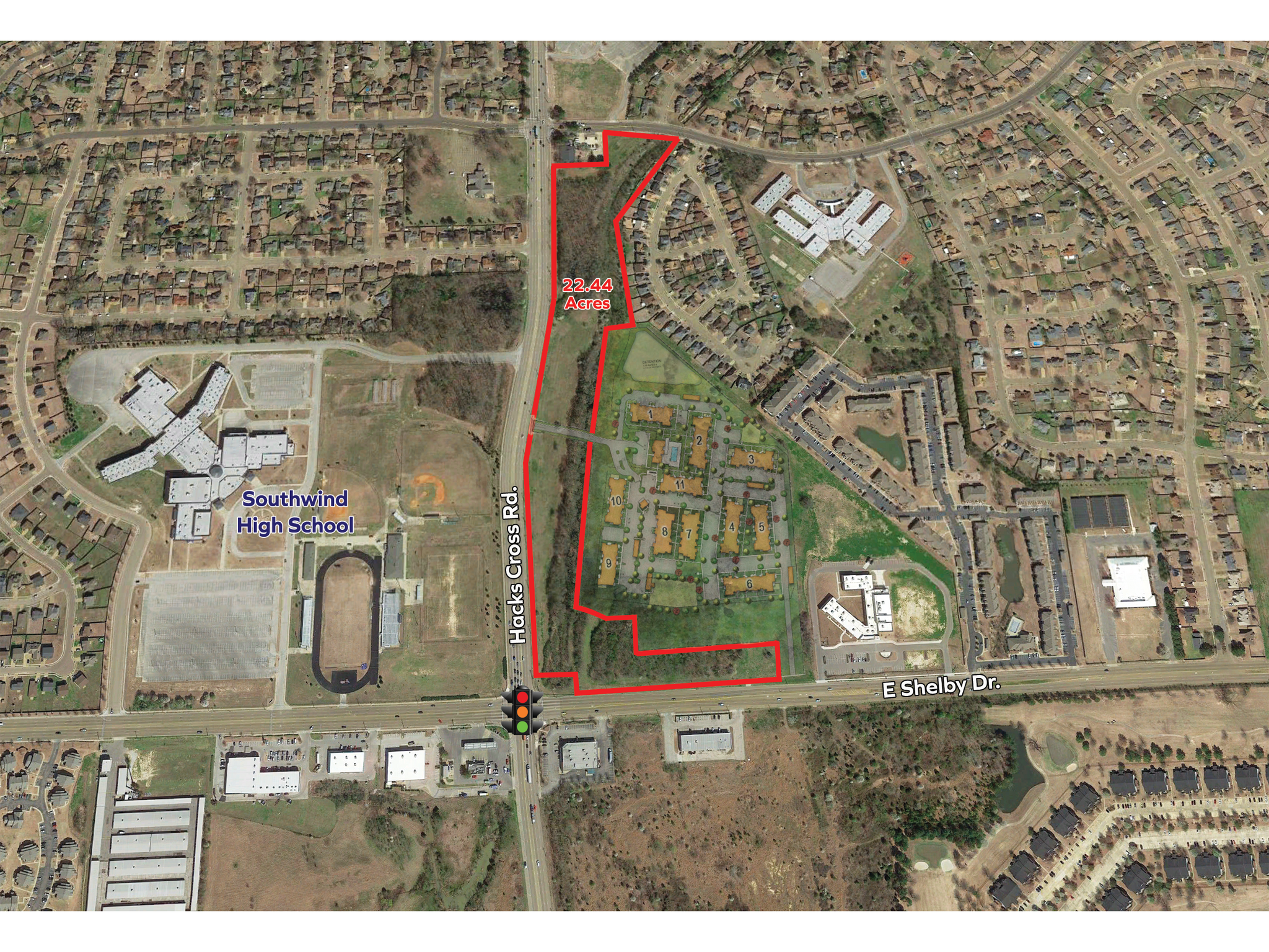 NEC Shelby Dr. at Hacks Cross, Memphis, TN for lease Building Photo- Image 1 of 5