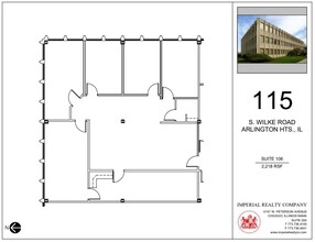 115 S Wilke Rd, Arlington Heights, IL for lease Floor Plan- Image 1 of 7