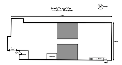 6220 S Tacoma Way, Tacoma, WA for lease Floor Plan- Image 1 of 1